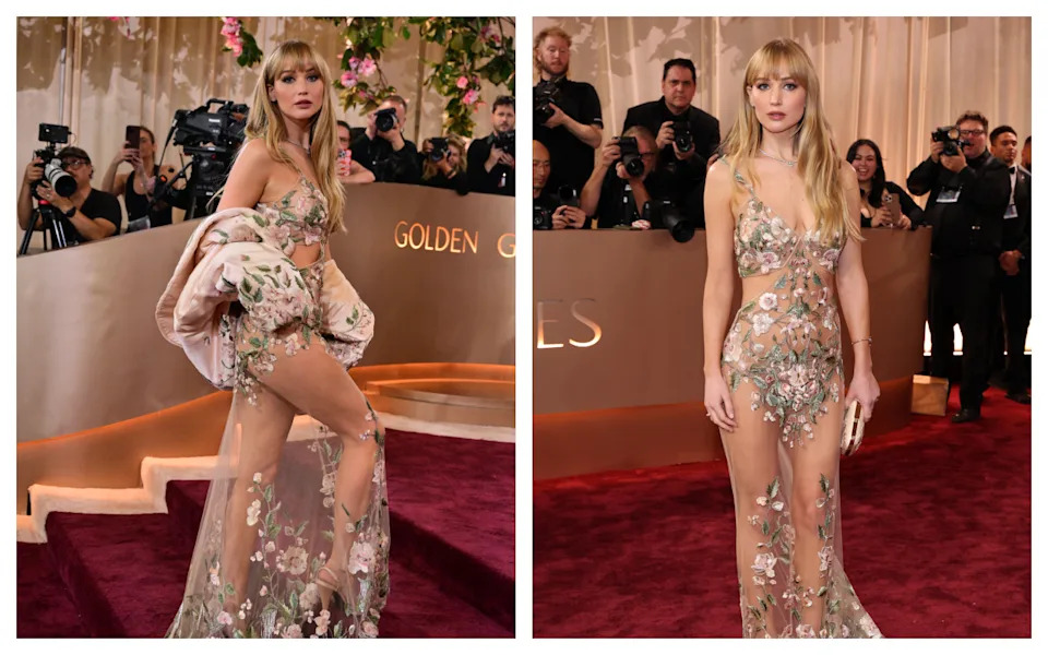 詹妮弗·劳伦斯金球奖造型