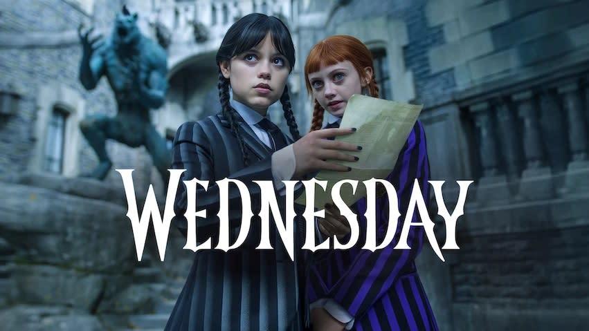 《星期三》海报（Netflix提供）