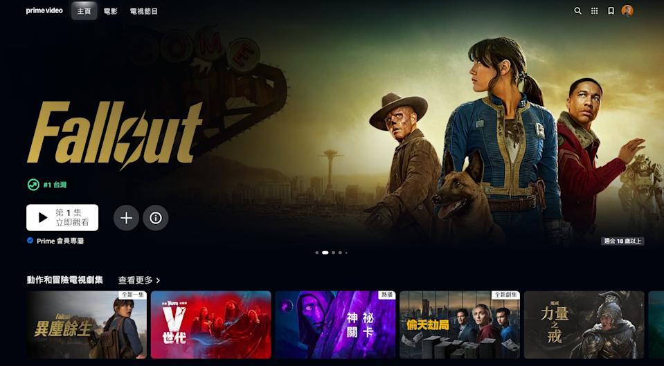 （翻摄Prime Video官網）